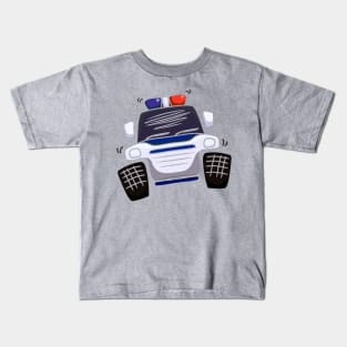 colorful offroad rescue car illustration Kids T-Shirt